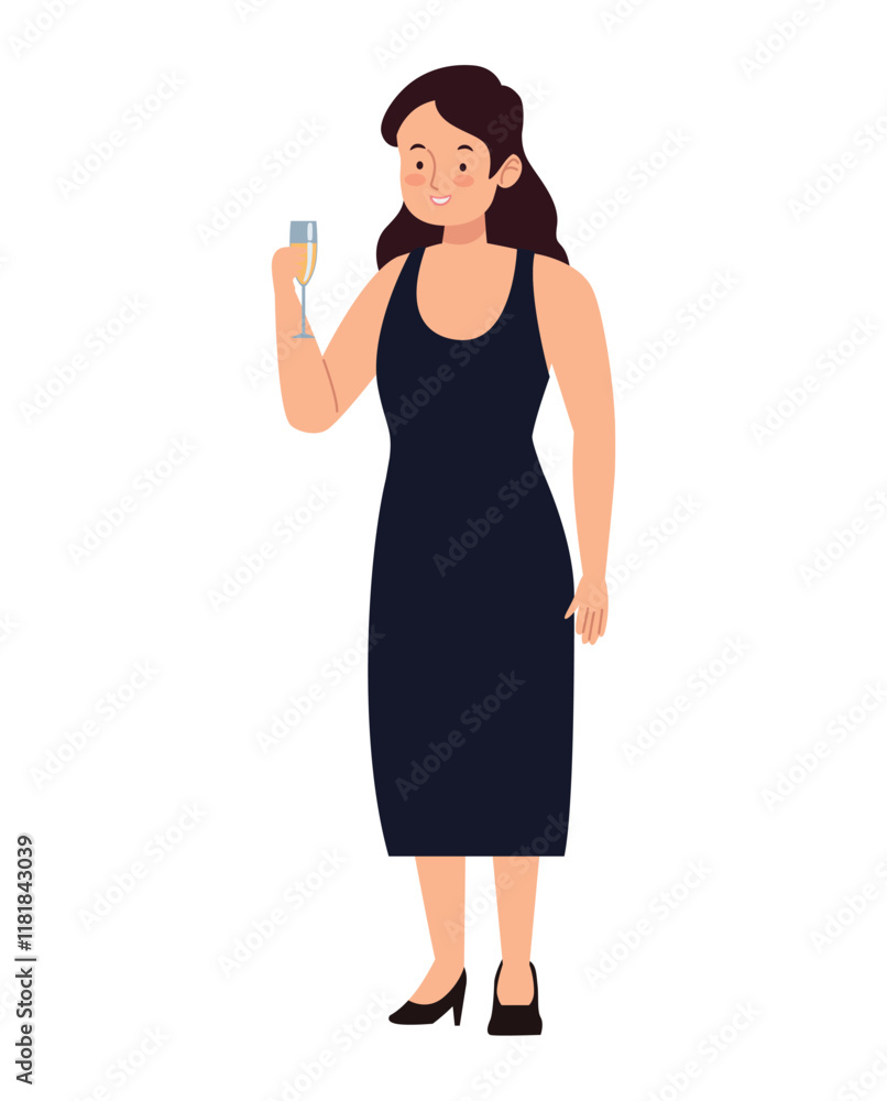 woman holding champagne glass woman holding champagne glass