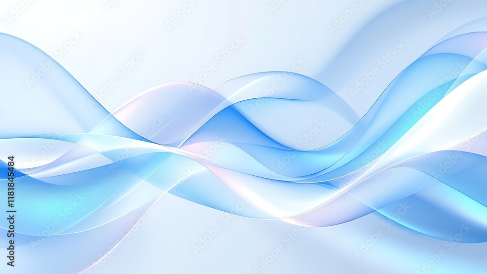 Obraz premium Abstract glass shape, 3d render