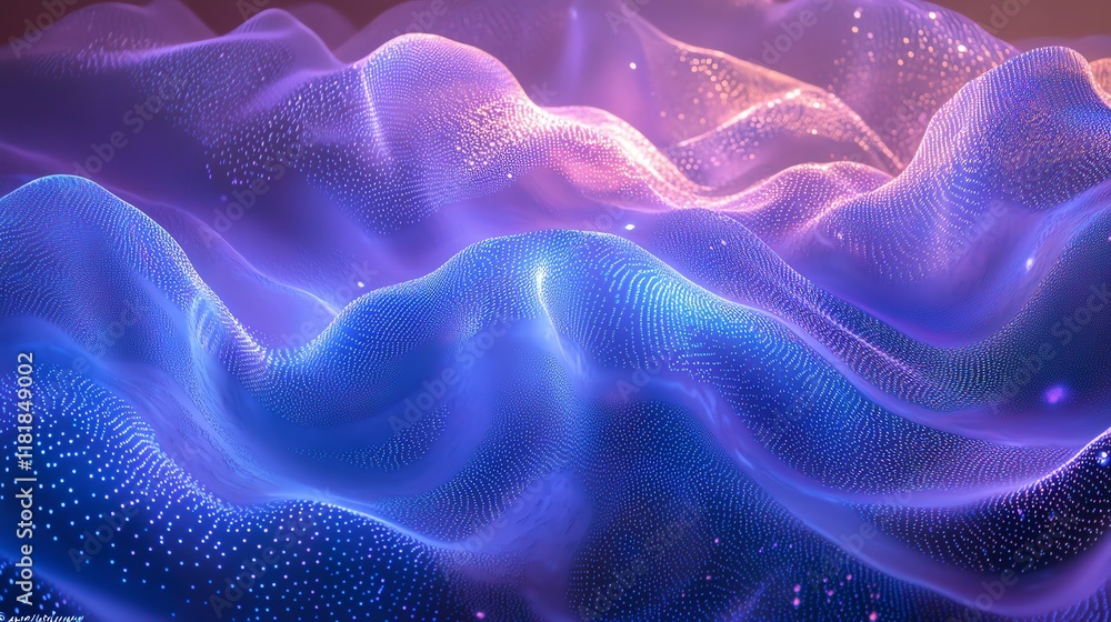 Obraz premium Colorful Abstract Waves in Soft Light Creating a Dreamy Atmosphere
