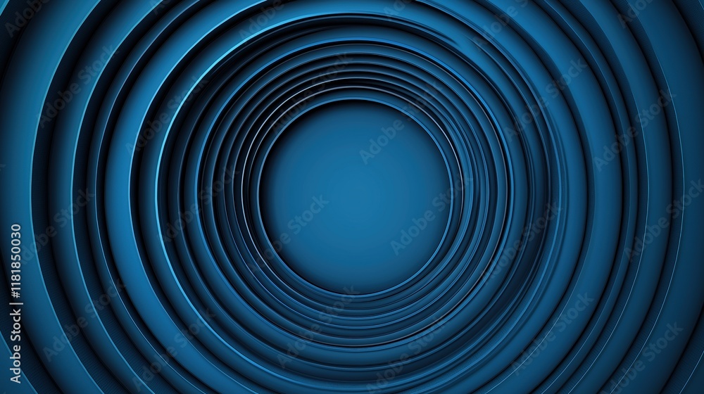 Abstract Blue Circular Design with Copy Space Abstract Blue Circular Design with Copy Space