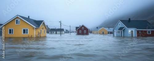 Flooded Suburban Neighborho...