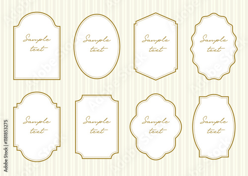 elegant frame dotted line 3