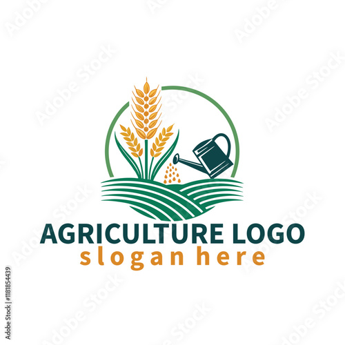 landscape lawn care irrigation eco garden tree nature unique agriculture mowing dairy fruit vegetable forming logo