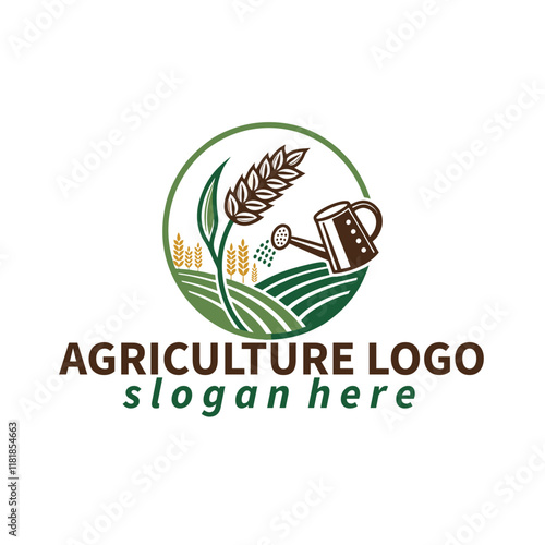 landscape lawn care irrigation eco garden tree nature unique agriculture mowing dairy fruit vegetable forming logo