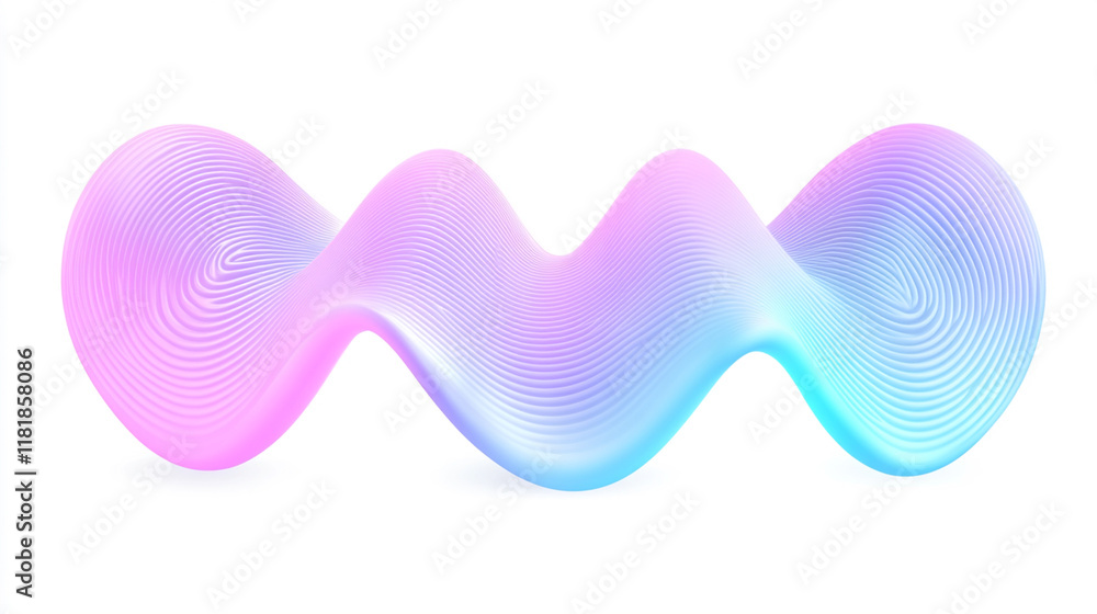 Fototapeta premium Abstract Gradient Wave Design