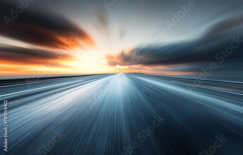 driving on the highway low angle view