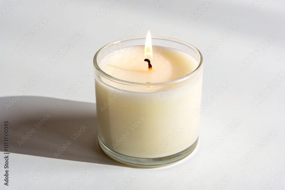 candle in glass candle in glass