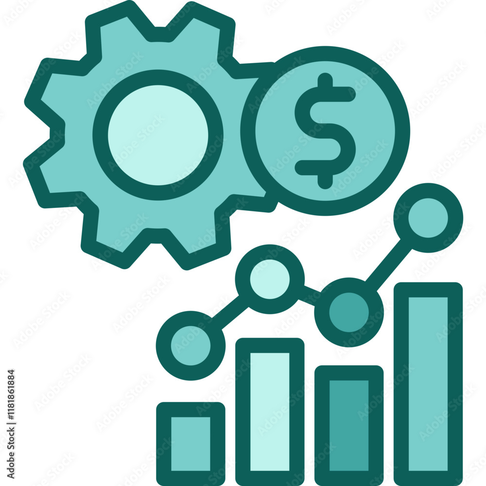 Economic Development solid icon Economic Development solid icon