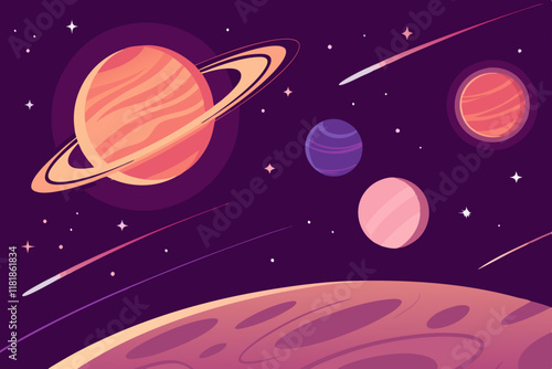 galaxy backround illustration