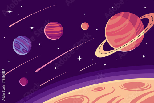 galaxy backround illustration