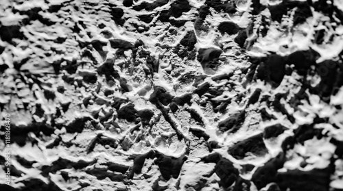 Quadro em tela Sliding stone plaster in the image of a lifeless cold desert in the form of abst