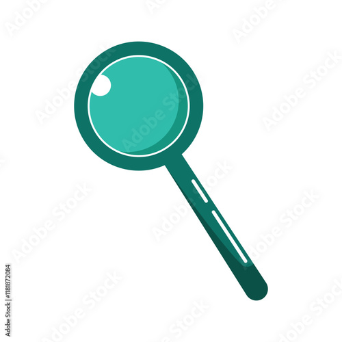 Magnifying glass icon, magnifier or loupe sign vector