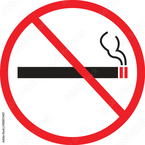 no smoking icon symbol eps vector 