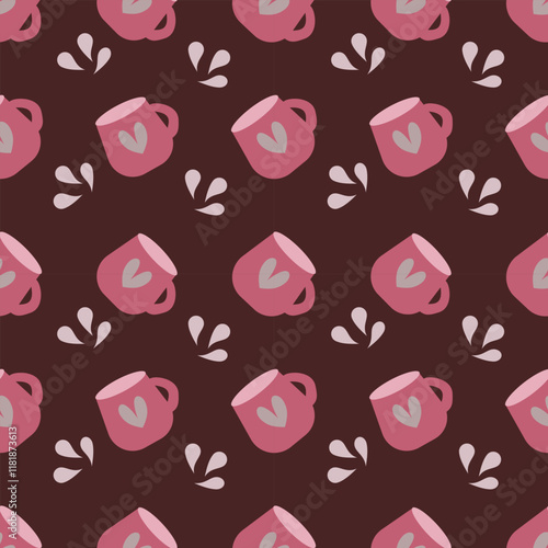 seamless pattern with hearts