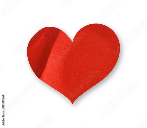 glued heart sticker for mockup