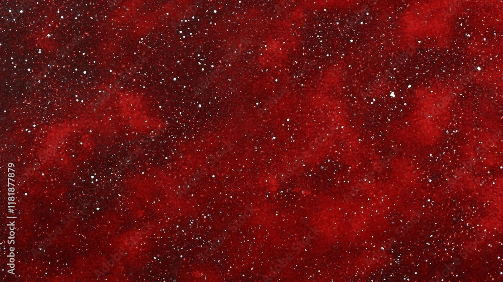 A deep red textured background with a glittery effect, scattered with tiny, sparkling lights . A deep red textured background with a glittery effect, scattered with tiny, sparkling lights .