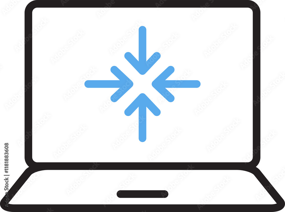 Laptop and Sync Line Icon
Laptop and Sync Line Icon