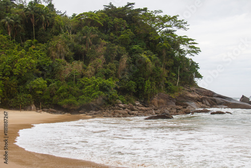 Meio Beach, Trindade Paraty in Rio de Janeiro. photo