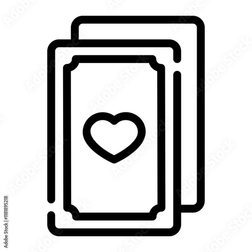 cards line icon