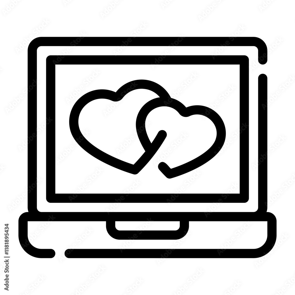 laptop line icon laptop line icon
