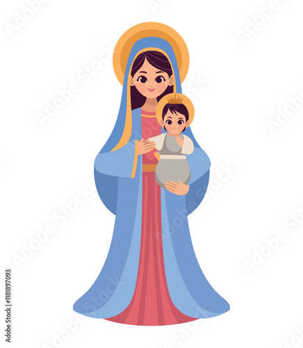 virgin of perpetual help with baby jesus