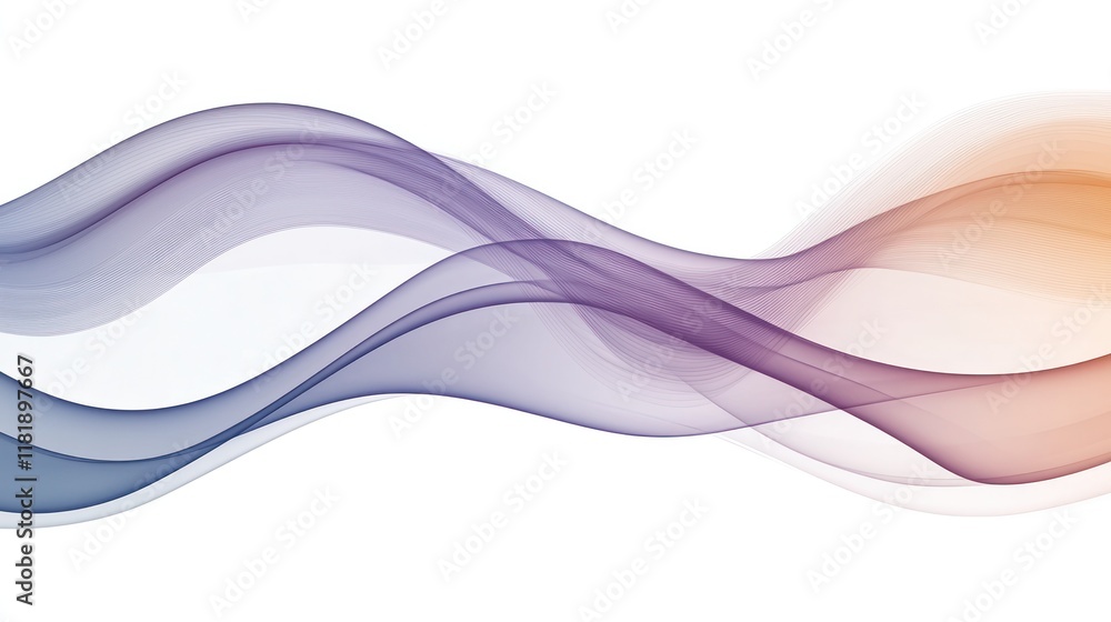 Fototapeta premium Abstract Color Waves Design