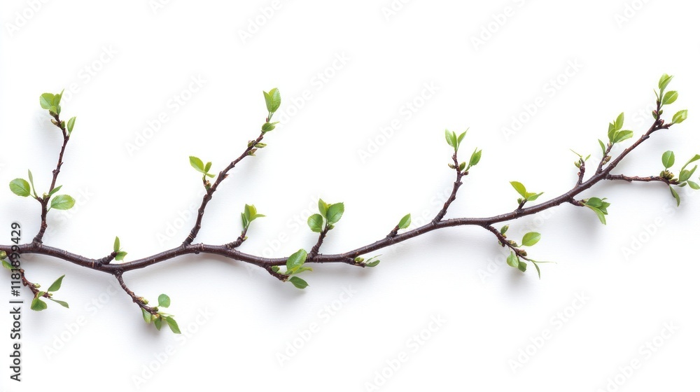 Delicate Spring Branch with New Growth Delicate Spring Branch with New Growth