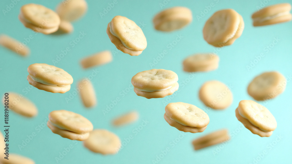 sugar cookies floating mid air for snack cookie commercial sugar cookies floating mid air for snack cookie commercial