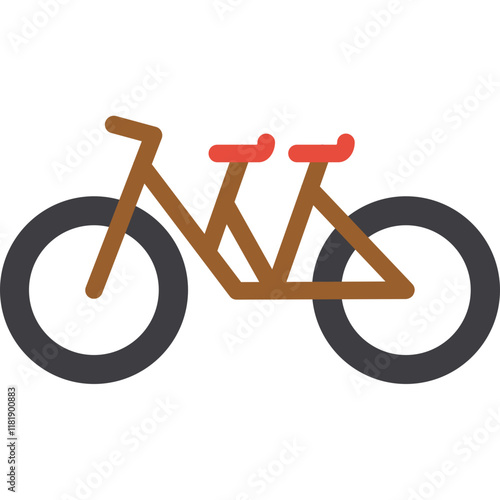 Tandem Bicycle Icon