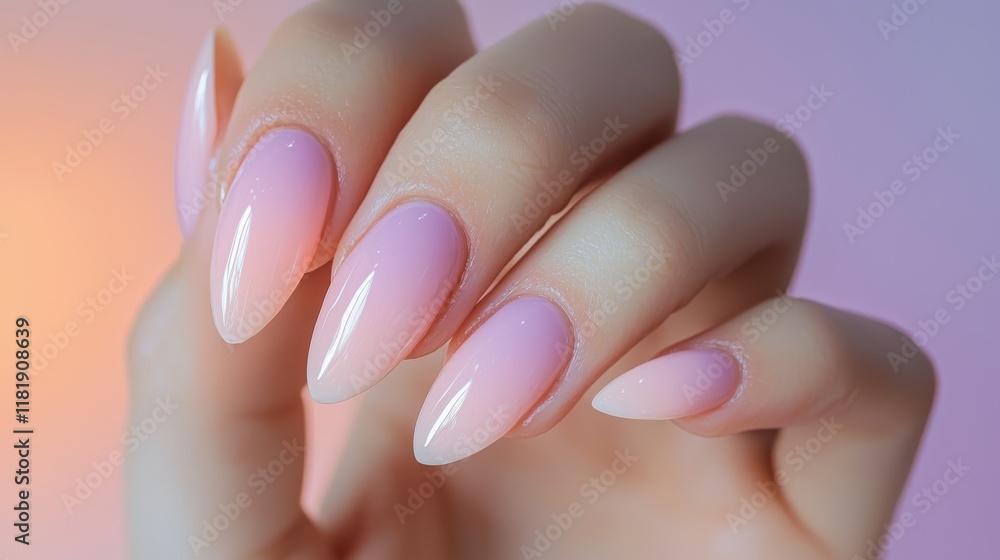 Whimsical nail art design with gradient colors studio setting photography soft pastel tones close-up view beauty concept Whimsical nail art design with gradient colors studio setting photography soft pastel tones close-up view beauty concept