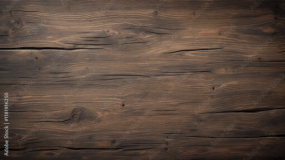 Naklejka premium Dark wooden texture may used as background