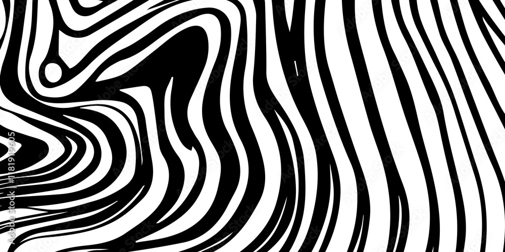 Black and white background wavy optical illusion illustration wave texture, abstract motion, Zebra Animal Print Wallpaper Background wavy optical illusions. Black & white wavy design graphic work Black and white background wavy optical illusion illustration wave texture, abstract motion, Zebra Animal Print Wallpaper Background wavy optical illusions. Black & white wavy design graphic work