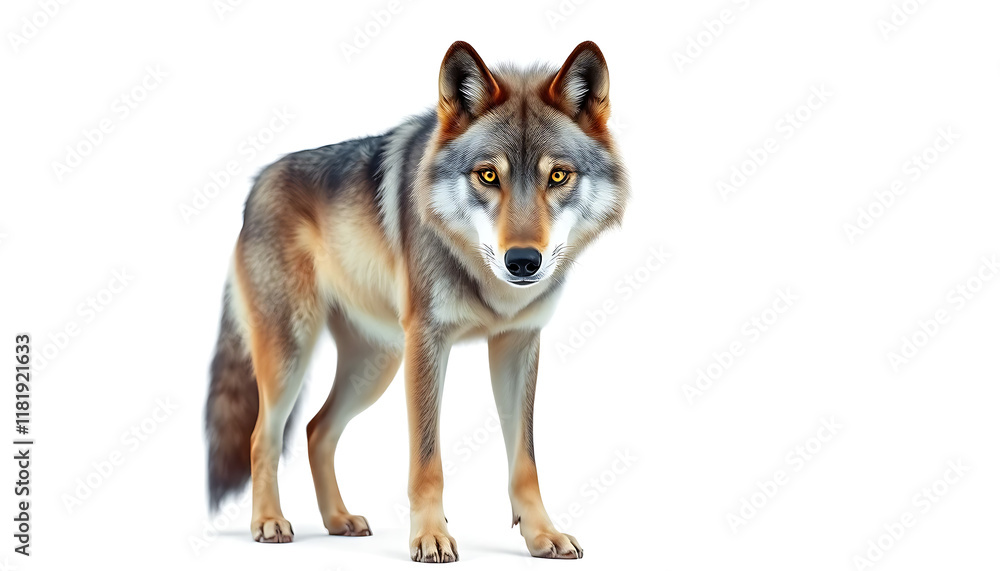 Obraz premium german shepherd dog isolated on white background