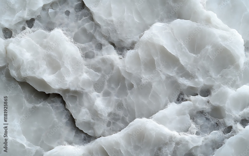 Obraz premium Close-up of white, textured stone surface.