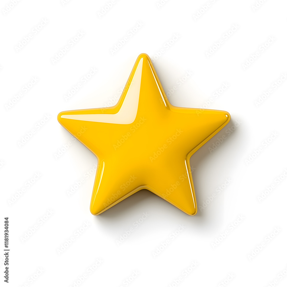 3d gold glossy yellow star icon isolated on white background 3d gold glossy yellow star icon isolated on white background