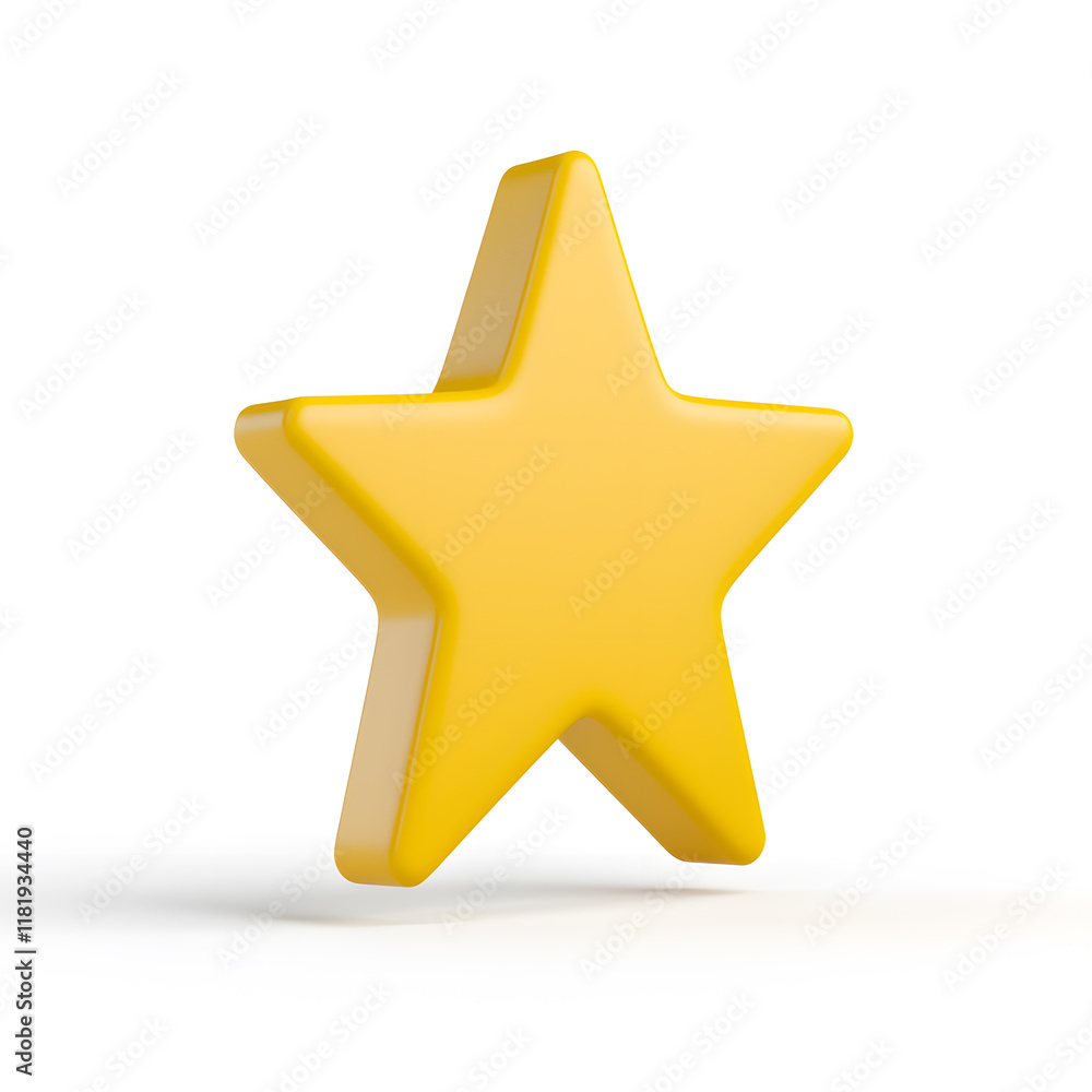 3d gold glossy yellow star icon isolated on white background 3d gold glossy yellow star icon isolated on white background