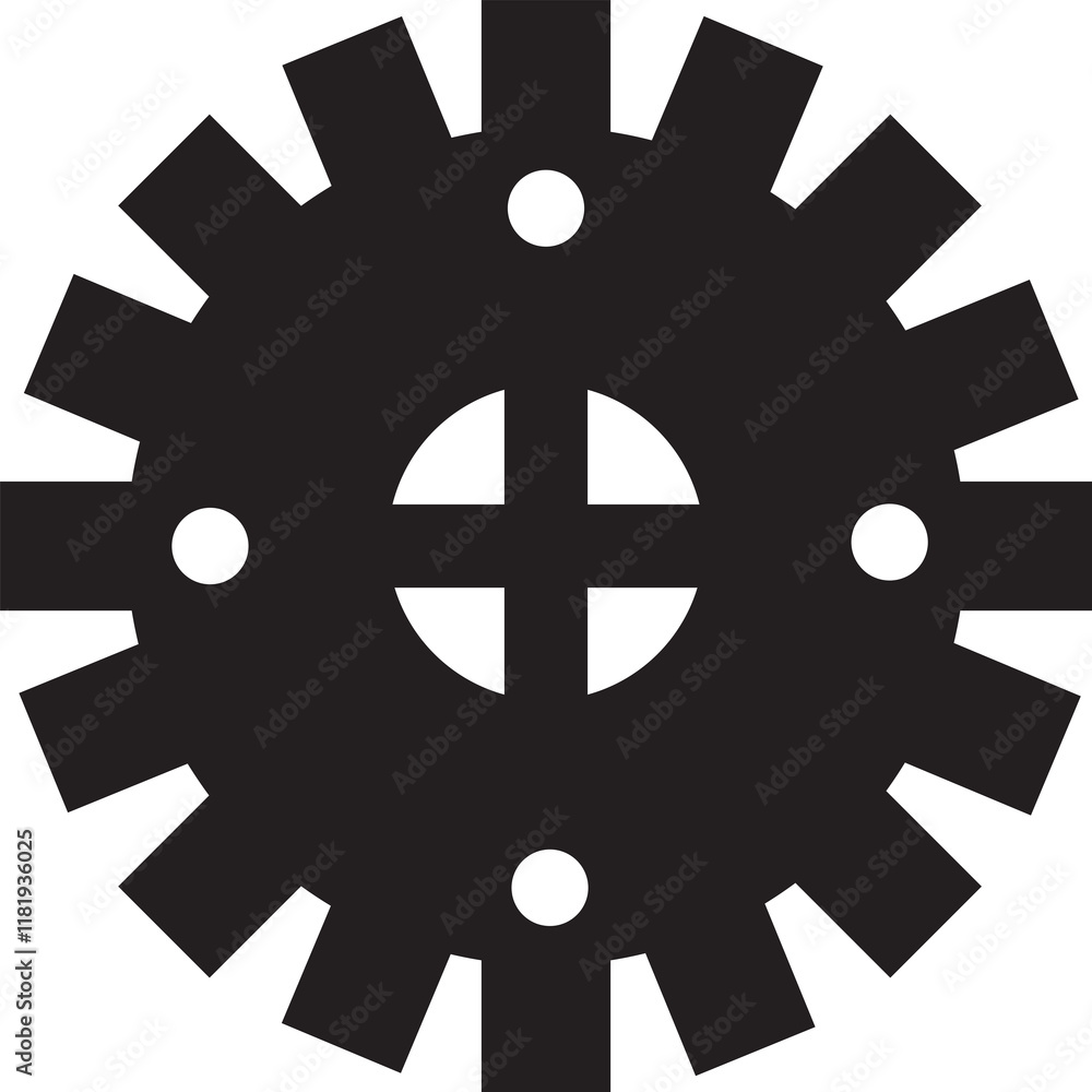 Obraz premium Gear Glyph Icon
