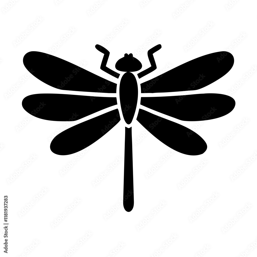 Elegant Dragonfly Logo for Nature-Themed Branding Elegant Dragonfly Logo for Nature-Themed Branding
