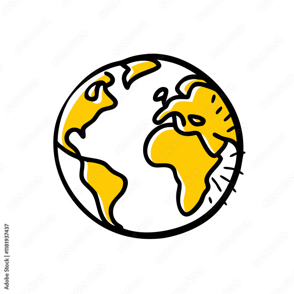 Modern Earth Illustration for Educational Use Modern Earth Illustration for Educational Use