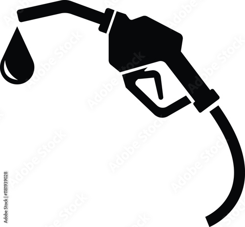 Fuel station icon simple vector illustration, petroleum station 