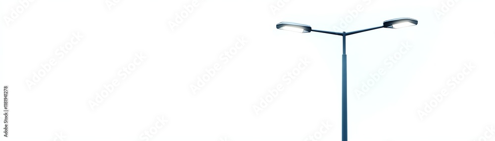 Street lamp against a white isolate background Street lamp against a white isolate background