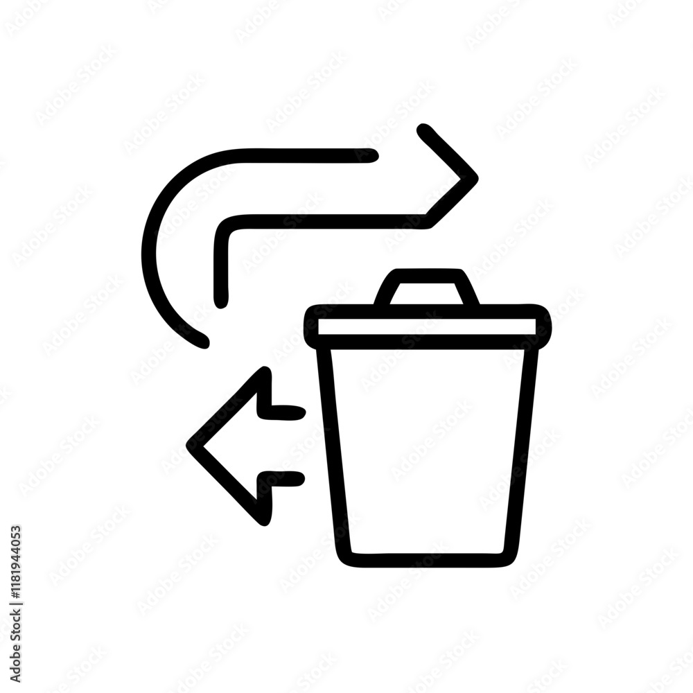 Efficient Waste Management: Icons for Digital and Physical Use Efficient Waste Management: Icons for Digital and Physical Use