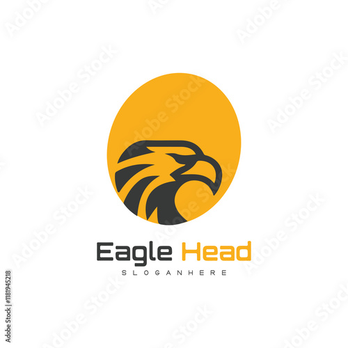 Detailed vector illustration of an eagle head with a fierce and determined expression, perfect for logos or designs.
