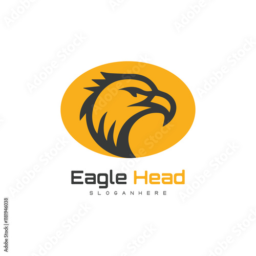 Detailed vector illustration of an eagle head with a fierce and determined expression, perfect for logos or designs.
