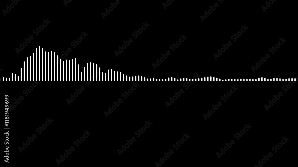 Sound wave audio spectrum black background, 4k music noise animation, Music equalizer, audio waves or sound frequency in lines. Sound wave audio spectrum black background, 4k music noise animation, Music equalizer, audio waves or sound frequency in lines.