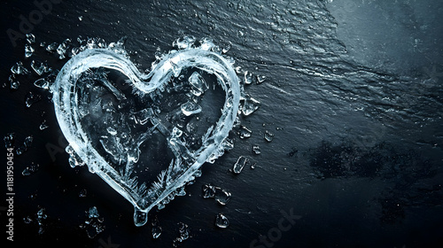 heart in water  in concept of valentine day on 14 February 2025 with pink and red heart gift love rose romance romantic things with background