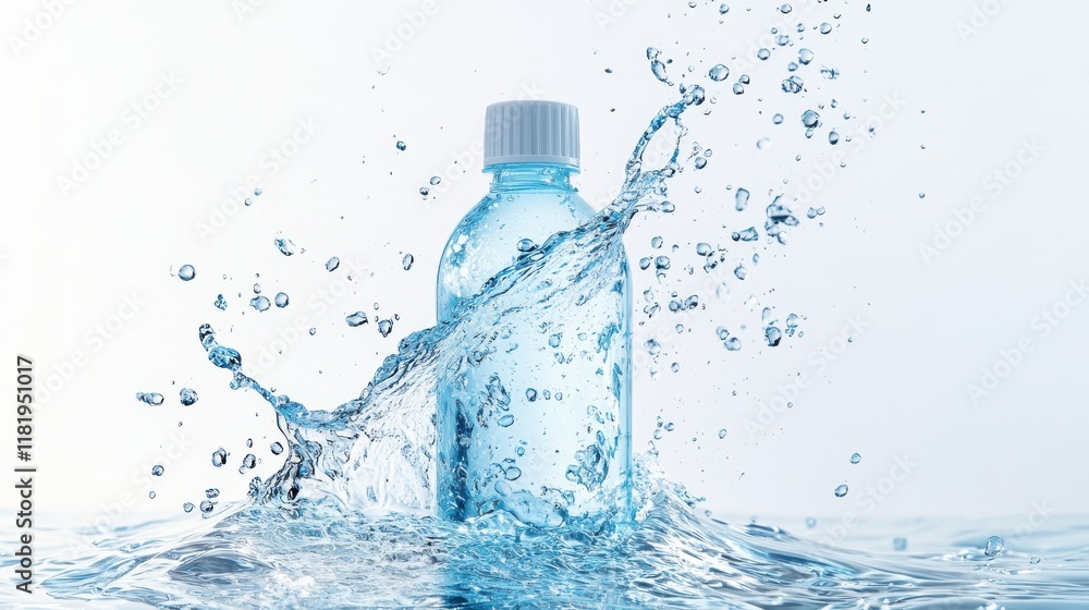 Facial cream bottle splash pristine white background uhd image nourishing properties refreshing viewpoint soothing concept Facial cream bottle splash pristine white background uhd image nourishing properties refreshing viewpoint soothing concept