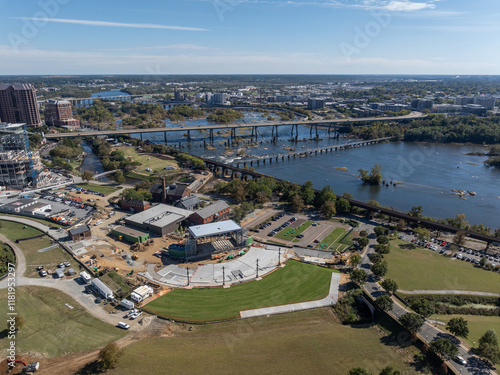 City Skyline and River, Richmond, VA photo