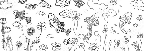 Adult Coloring book with illustration