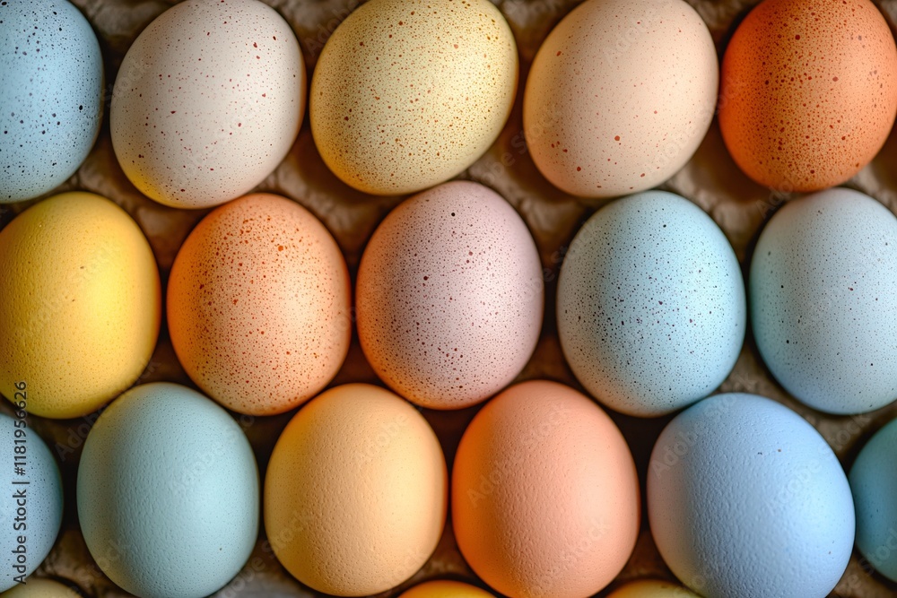 Easter eggs background, pastel colours Easter eggs background, pastel colours
